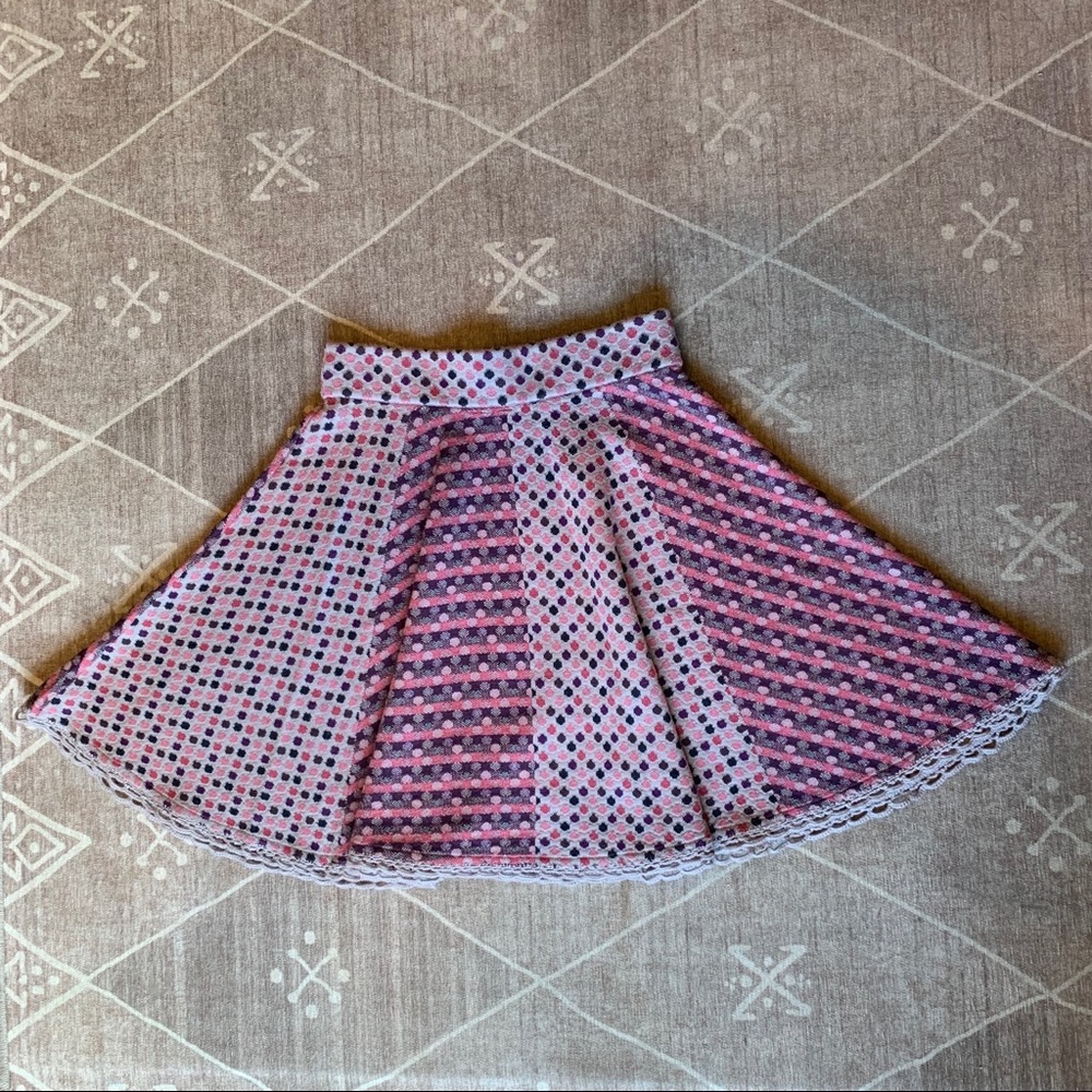 Anthropologie Dancing Dots Skirt
